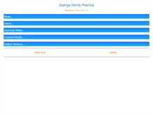 Tablet Screenshot of grangefamilypractice.com